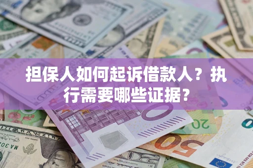 济南担保人如何起诉借款人？执行需要哪些证据？