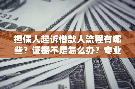 济南担保人起诉借款人流程有哪些？证据不足怎么办？专业律师解答