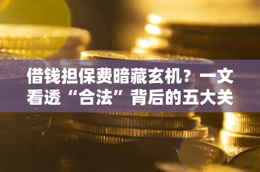 济南借钱担保费暗藏玄机？一文看透“合法”背后的五大关键陷阱