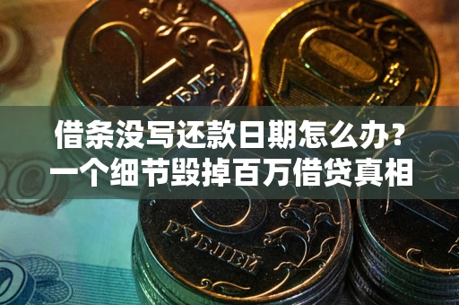 济南借条没写还款日期怎么办？一个细节毁掉百万借贷真相