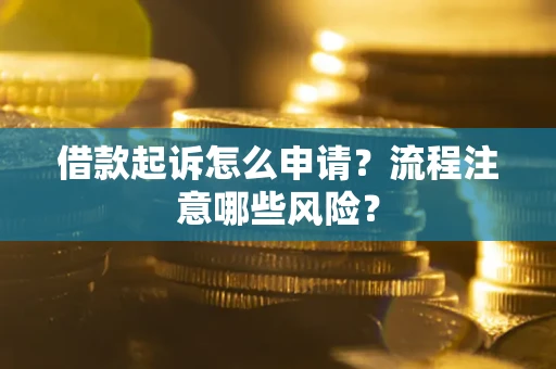 济南借款起诉怎么申请？流程注意哪些风险？